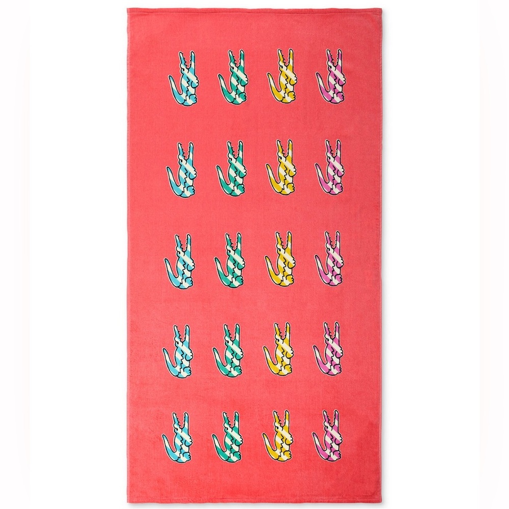 Lacoste Peach Beach Towel